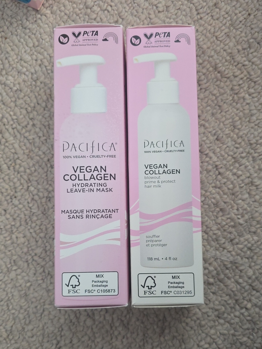 NEW Pacifica Vegan Collagen Hydrating Leave-In Mask & Hair Milk Duo